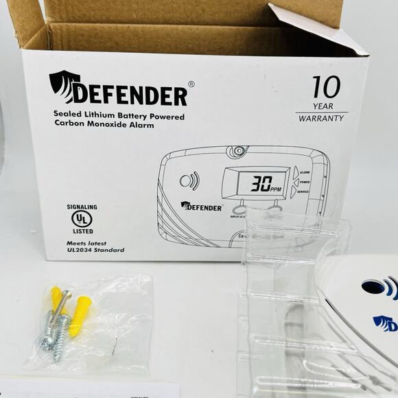 New Defender CA6150 LCD Display Battery Powered Carbon Monoxide Detector Alarm - Picture 10 of 10